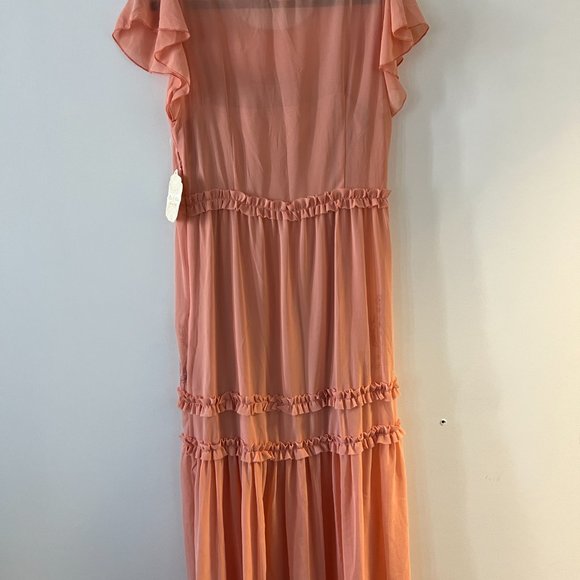 Altar'd State Dresses Nwt Altard State Midi Tiered Coral Pink